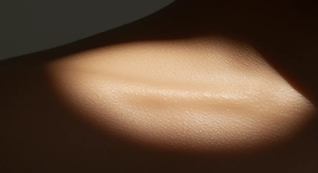 Radiant flawless skin close-up with healthy glow