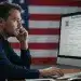 Job seeker reviewing unemployment benefits information online